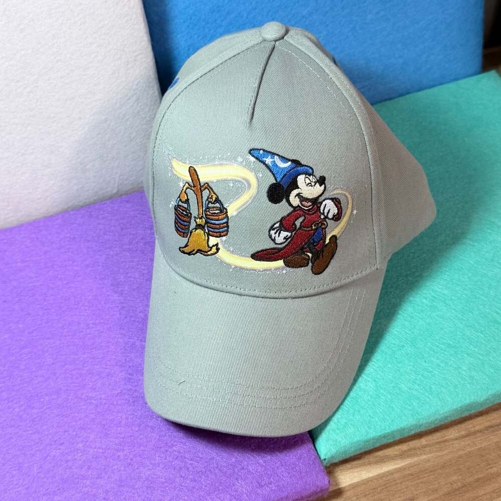 Disney Fantasia Sorcerer Mickey Mouse Baseball Cap 58cm Green